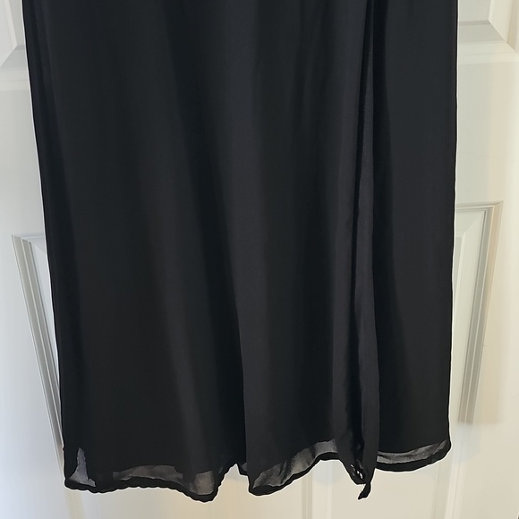 Lulu's Black Flutter-Sleeve V-Neck Dress - Picture 5 of 7